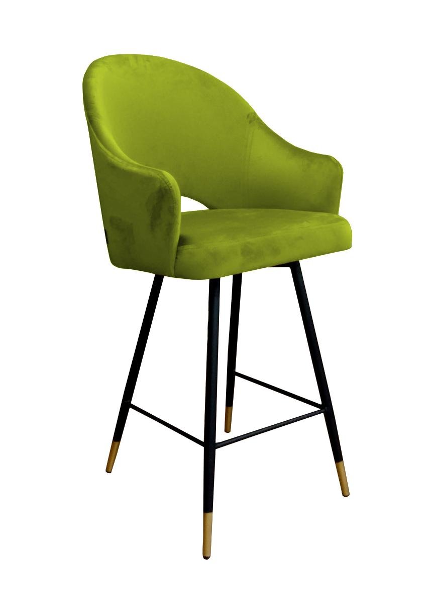 atosmeble.pl Hoker Velvet bl 75 noga czarna / złota
