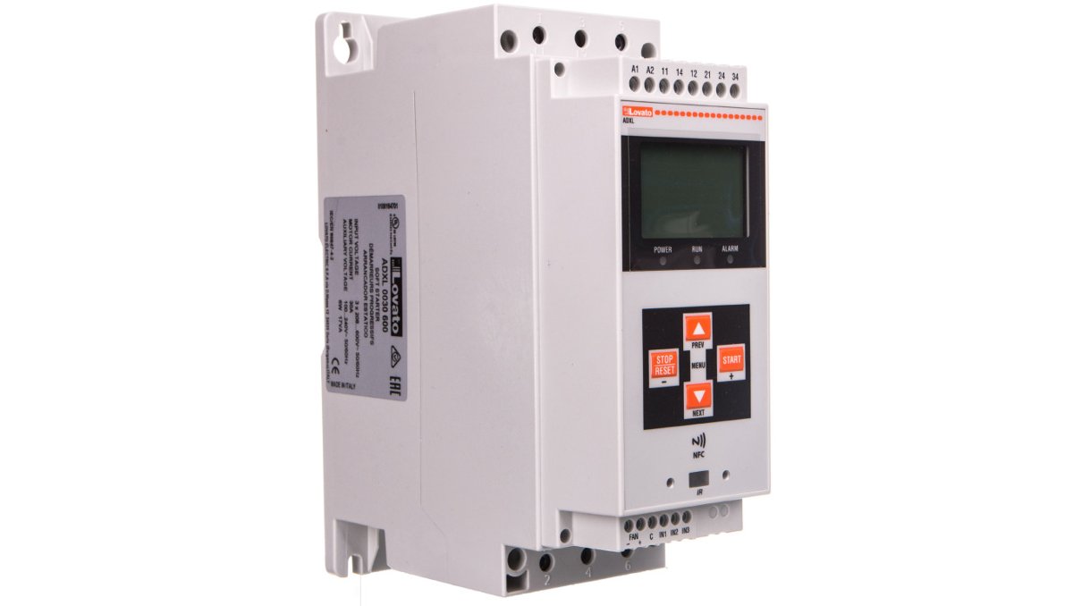 Lovato Softstart 30A 15kW/400V 22kW/600V Us=100-240V AC bypass ADXL0030600 ADXL0030600