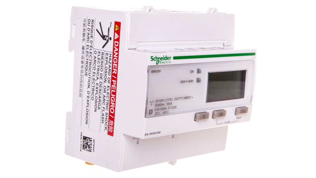 SCHNEIDER Triphase kwh meter ct modbus
