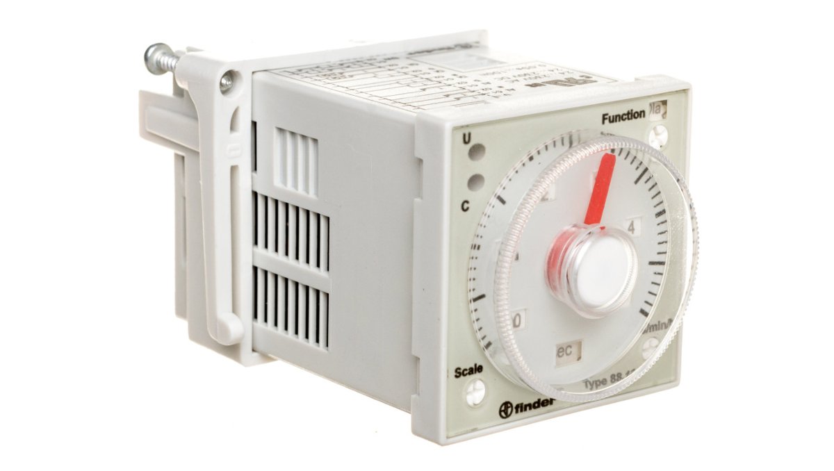 Finder Przekaźnik czasowy 88.12.0.230.0002 88.12.0.230.0002 2 przełączniki 5 A 250 V/AC/maks 400 V/AC AC1) maks 1250 VA 1 szt