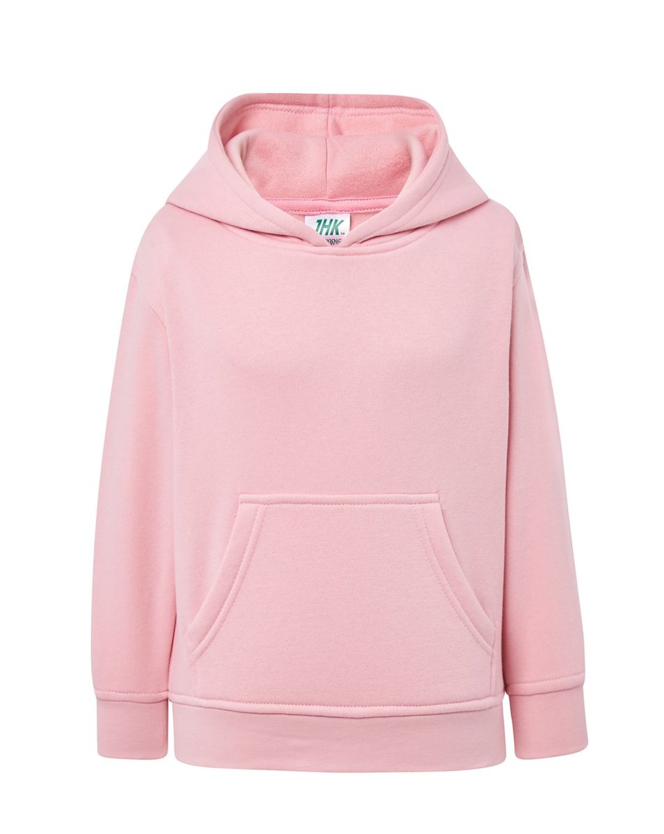 Bluza dziecięca robocza z kapturem różowa roz. 3/4