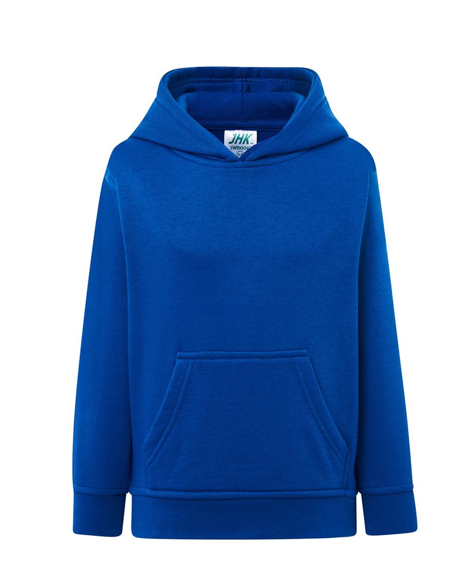Bluza dziecięca robocza z kapturem chabrowa roz. 3/4