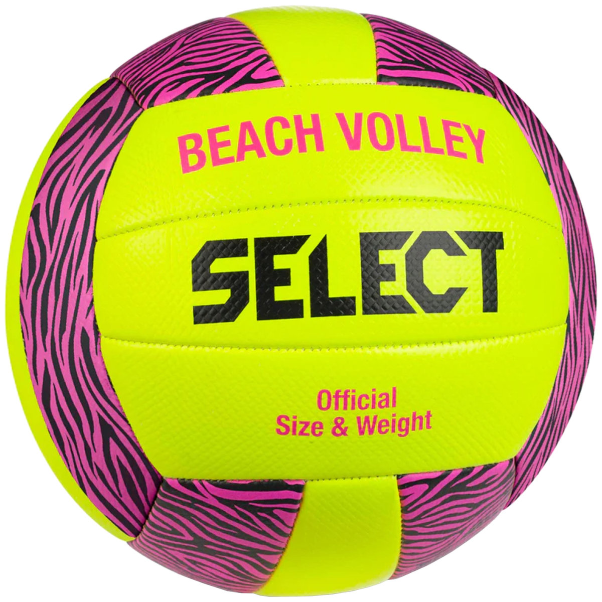 Select Beach Volley v23 Ball BEACH VOLLEY YEL-PINK, unisex, piłki do siatkówki, Żółte