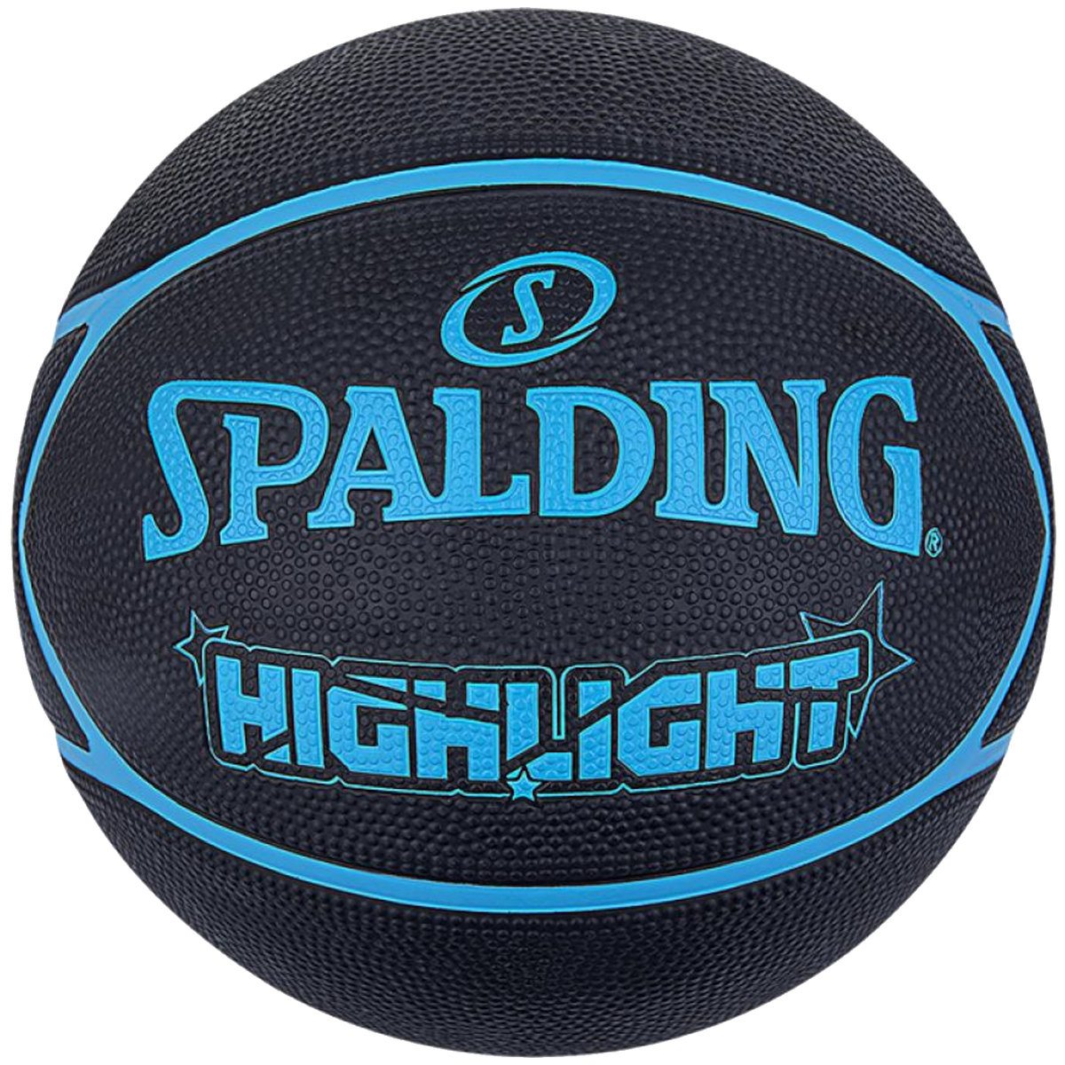 Spalding Highlight Ball 84356Z, unisex, piłki do koszykówki, Czarne