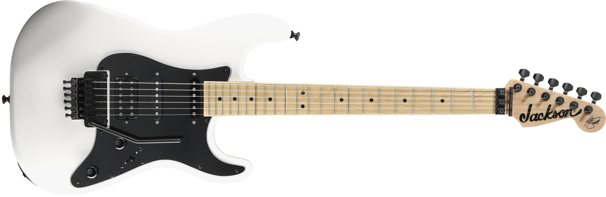 Jackson X Series Signature Adrian Smith SDXM Maple Fingerboard Snow White with Black Pickguard