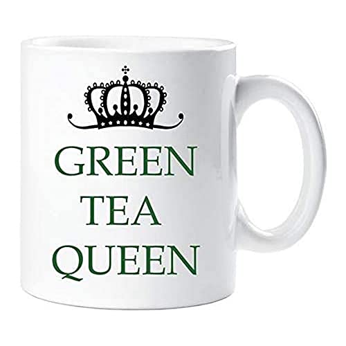 60 Second Makeover® zielona herbata królowa kubek nowość kubek prezent ceramiczny wypełniacz pończochy