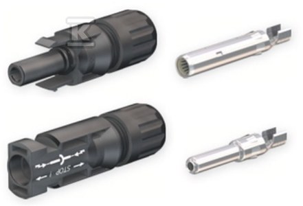 Komplet gniazdo-wtyk MC4 MC-PV-KBT_KST4/6X-UR_KPL