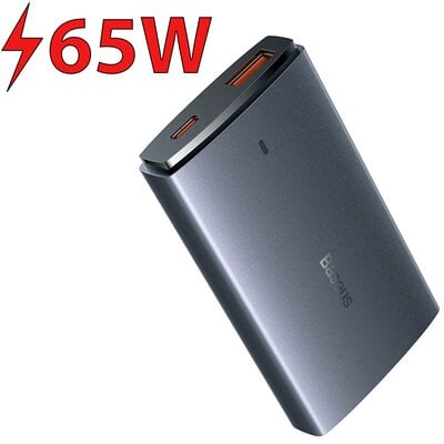 Baseus Ładowarka sieciowa Gan5 1xUSB-C 1xUSB-A 65W