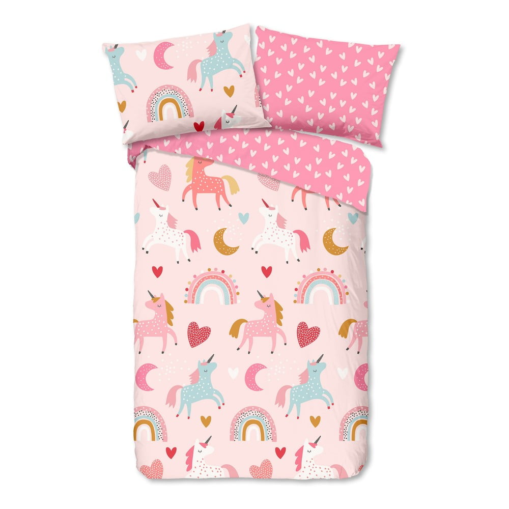 Flanelowa dziecięca pościel jednoosobowa 140x200 cm – Good Morning