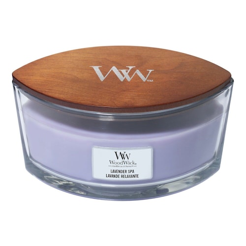 WoodWick Świeca w szkle Elipsa Lavender Spa 76492E 90mm x 120mm