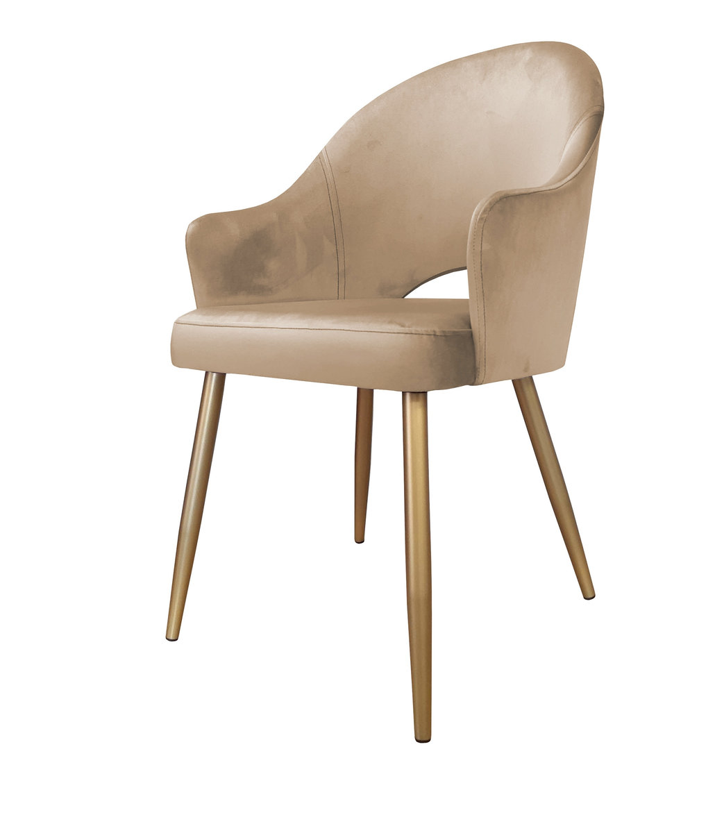 Krzesło Velvet noga złota MG06