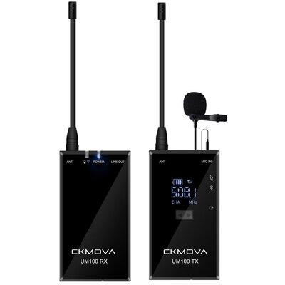 CKMOVA UM100 Kit1 - bezprzewodowy mikrofon‌ ♦ 30 DNI NA ZWROT ♦ GWARANCJA DOOR-TO-DOOR ♦ SZYBKA WYSYŁKA