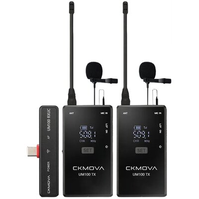CKMOVA CKMOVA UM100Kit4 - podwójny bezprzewodowy zestaw na USB-C B-STOCK