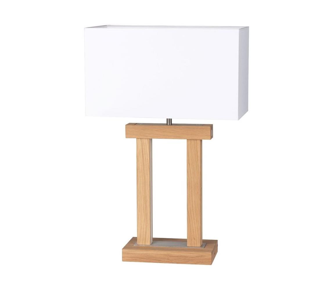 Spot-Light 7781974-LED Ściemnialna lampa stołowa 1xE27/40W+2xLED/7,5W/230V dąb