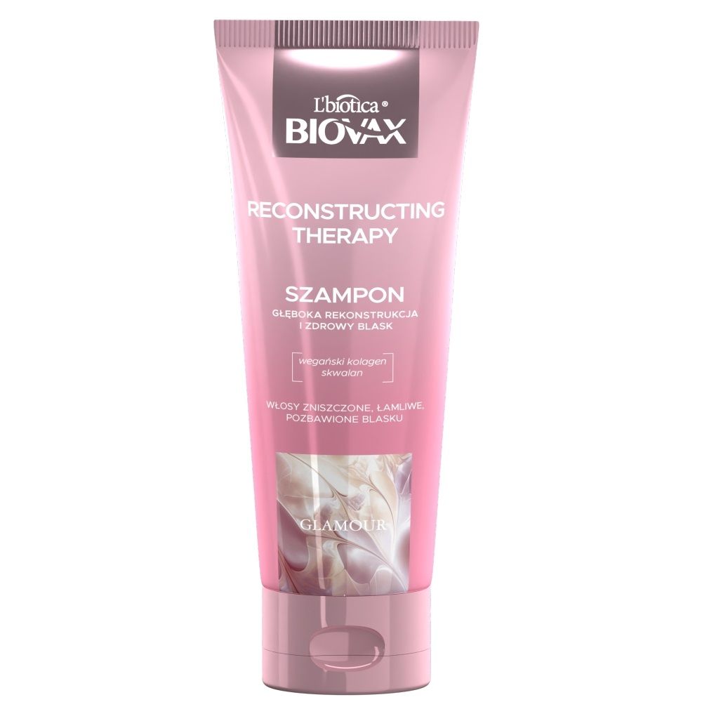 Biovax Glamour Reconstructing Therapy Szampon do włosów i skóry głowy 200 ml