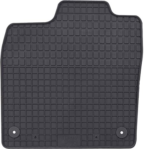 PETEX Dopasowanie kierowcy gumowa mata premium 1-częściowa czarna