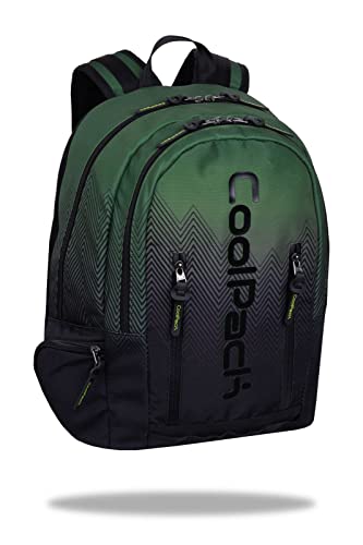 Coolpack Impact Plecak szkolny Unisex - Dla dzieci i młodzieży, Zielony ton, 45 x 30 x 15 cm, designerski