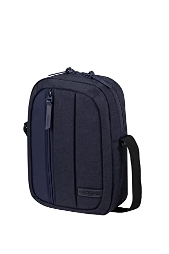American Tourister Streethero - torba na ramię 26,8 cm, niebieski (Navy Melange), Modne kieszenie na biodrach