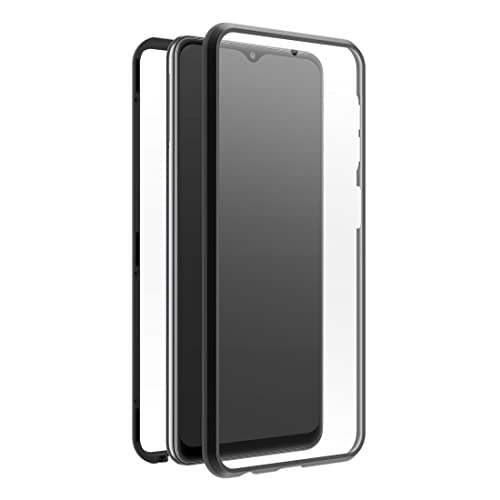 Black Rock - Etui na telefon komórkowy Samsung Galaxy A34 5G, 360 stopni, etui na telefon komórkowy, zamknięcie magnetyczne, Cover (przezroczyste z czarną ramką)