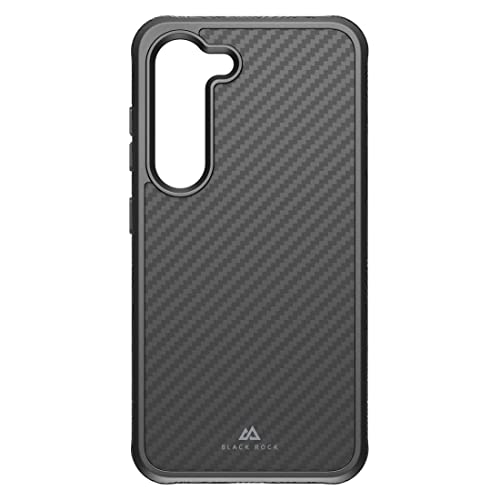 Black Rock - Etui węglowe wytrzymałe etui z prawdziwego włókna węglowego pasuje do Samsung Galaxy S23 5G I karbonowe etui na telefon komórkowy, Fiber Cover, Carbon (czarne)