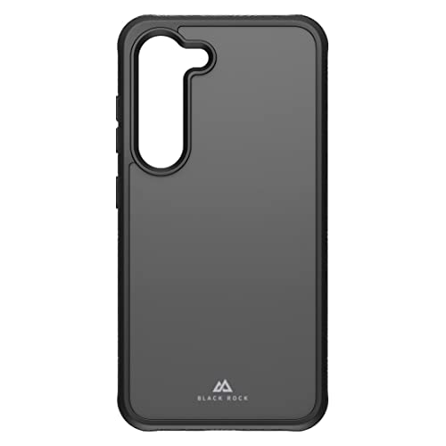 Black Rock - Wytrzymałe etui, przezroczyste etui pasujące do Samsung Galaxy S23 5G I etui na telefon komórkowy, osłona, odporne na uderzenia, zarysowania, etui ochronne (szrosted szkło)