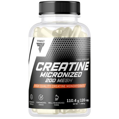 Mikronizowana kreatyna Trec Nutrition Creatine Micronized 200 Mesh 120 kapsułek (5902114043995)