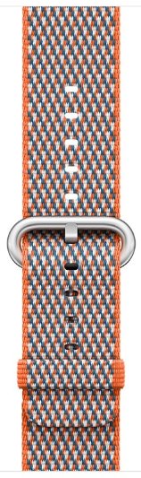 Apple Pasek z plecionego nylonu w kolorze gorzkiej pomarańczy (w kratkę) do koperty 42 mm MQVP2ZM-A