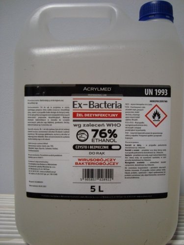 Pro Żel dezynfekcyjny 3w1 ex-bacteria 5l (vat 8%)