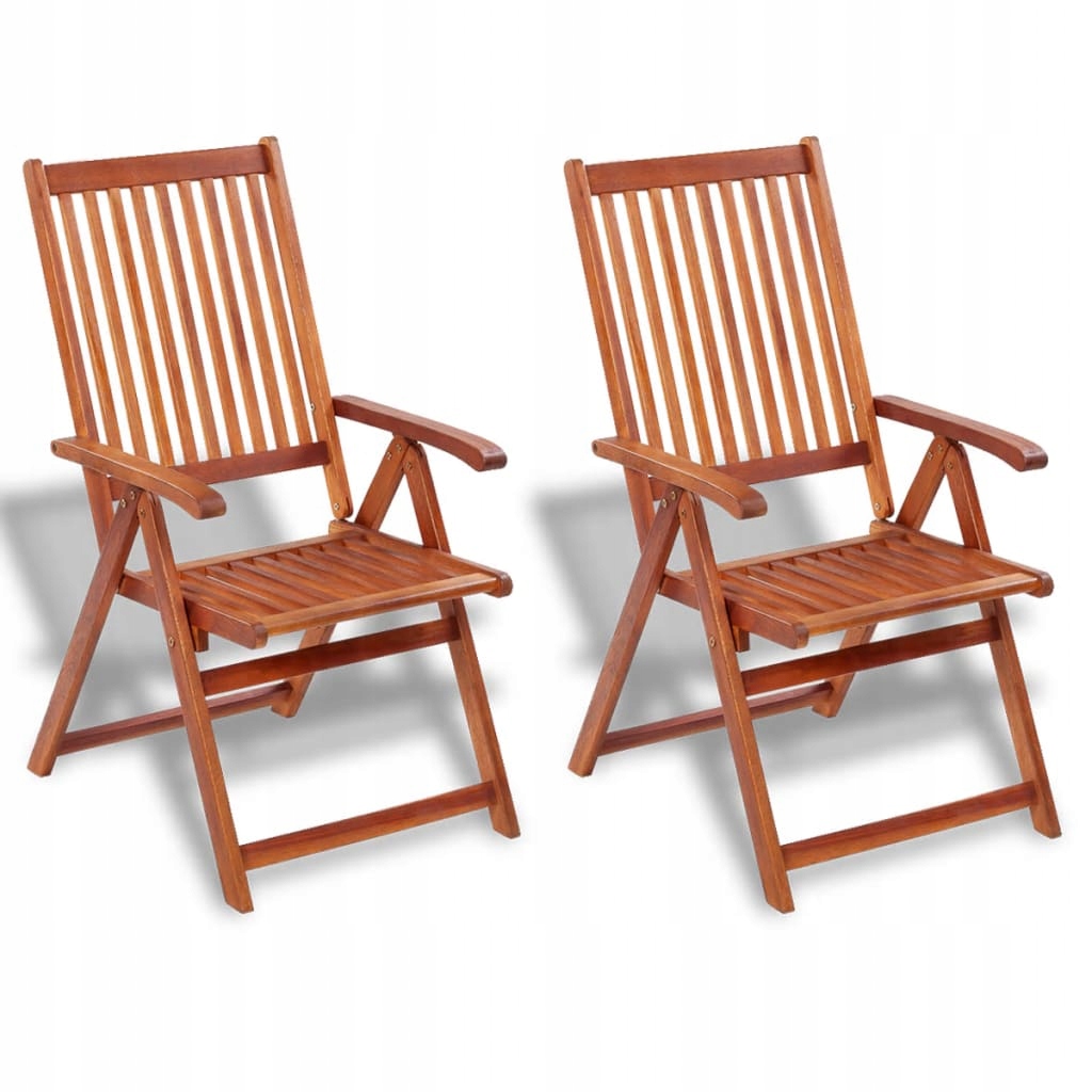 Krzesła ogrodowe VIDAXL, brązowe, 57x69x111 cm, 2 sztuki