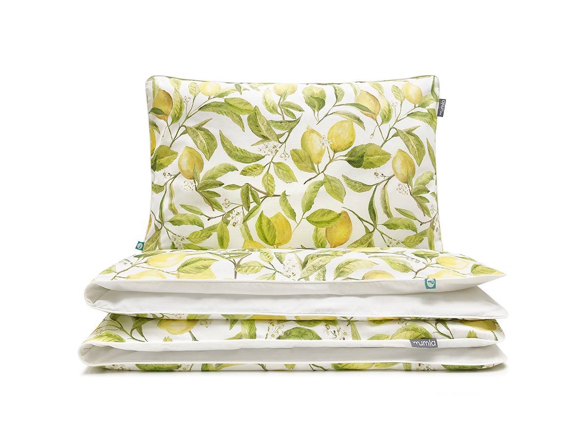 pościel cytryny 140x200 cm + 1x 80x70 cm