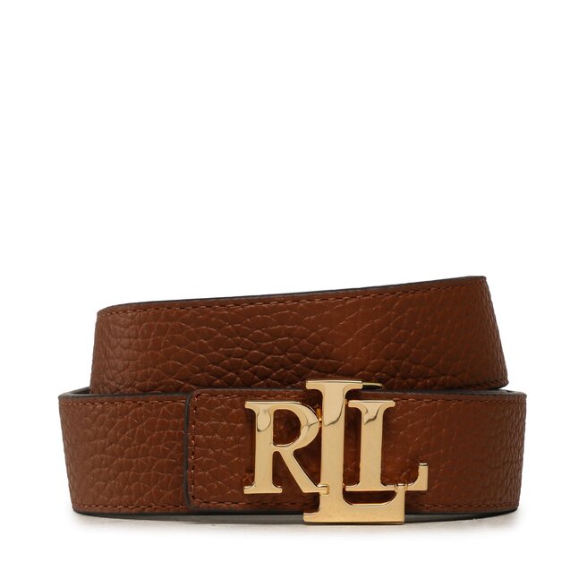 Pasek Damski Lauren Ralph Lauren 412912039002 Lauren Tan/Dark Brown