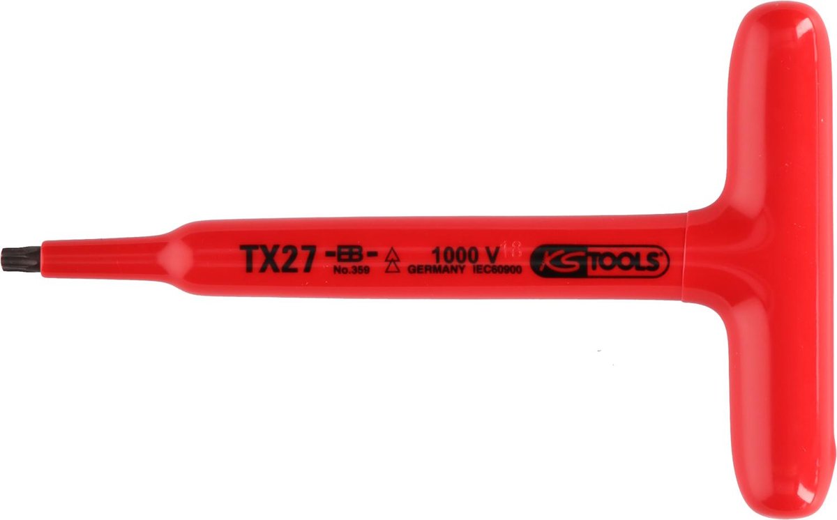 KS TOOLS Klucz Torx ko?kowy z uchwytem T z izolacj? ochronn?, T30,