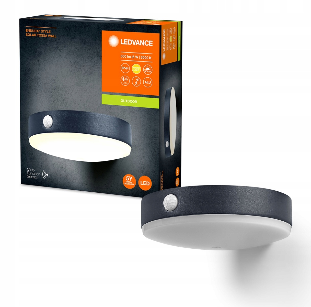 LEDVANCE Endura Style Solar Tossa kinkiet, czujnik