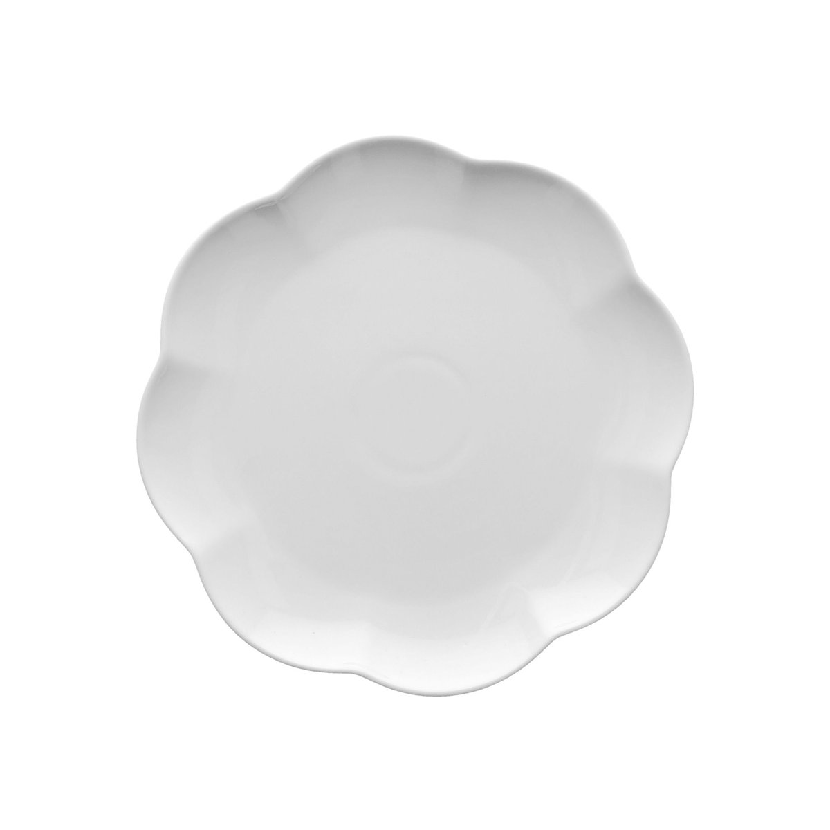 Zestaw 6 Talerzy Do Sałatek 23 Cm Villadeifiori La Porcellana Bianca