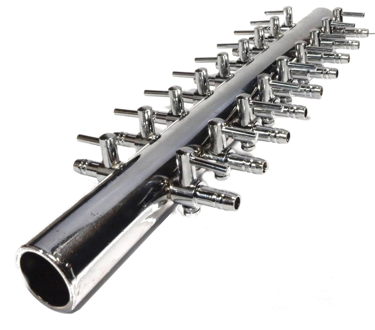 Rozdzielacz z 18 zaworkami redukcyjnymi miedziany