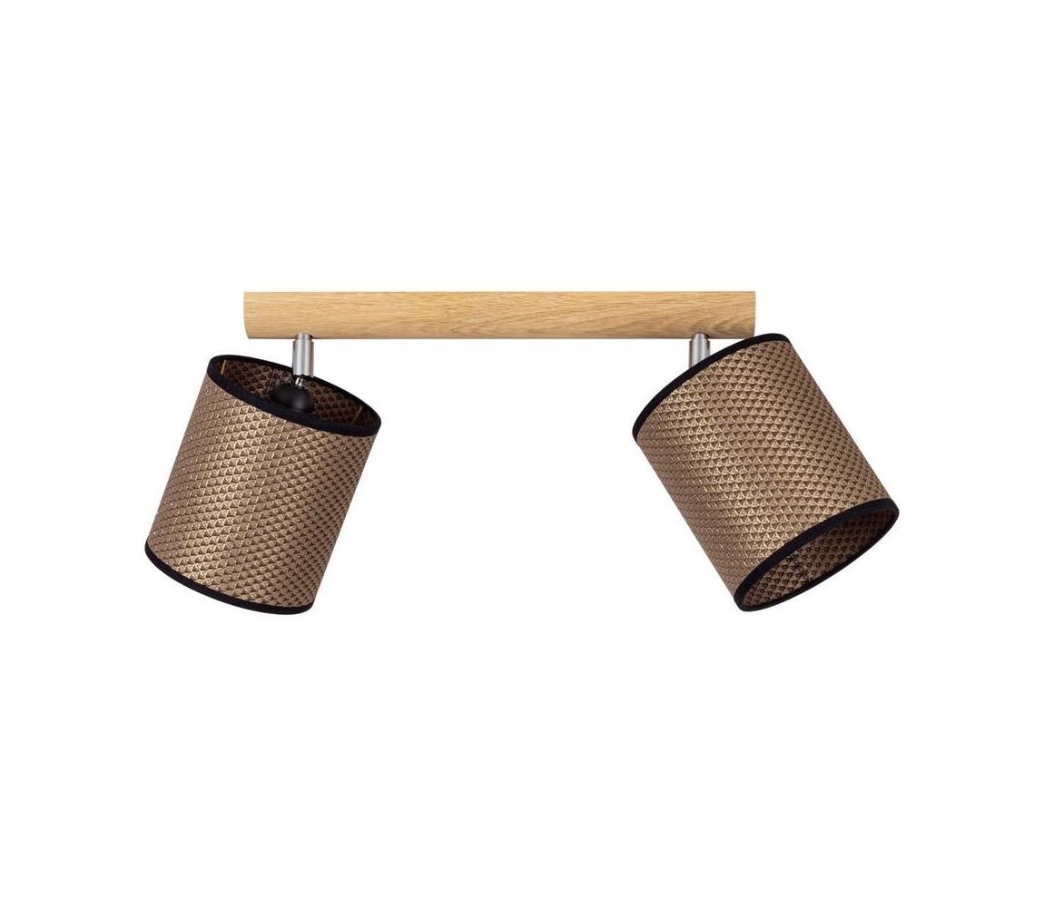 Spot-Light 2027400811553 - Oświetlenie punktowe BENITA 2xE27/25W/230V dąb