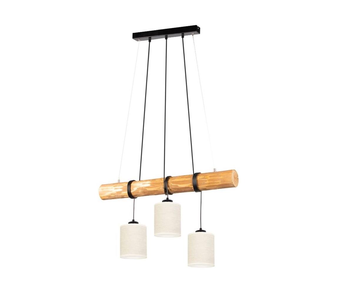 Spot-Light 68869351 - Żyrandol na lince TRENO 3xE27/25W/230V sosna