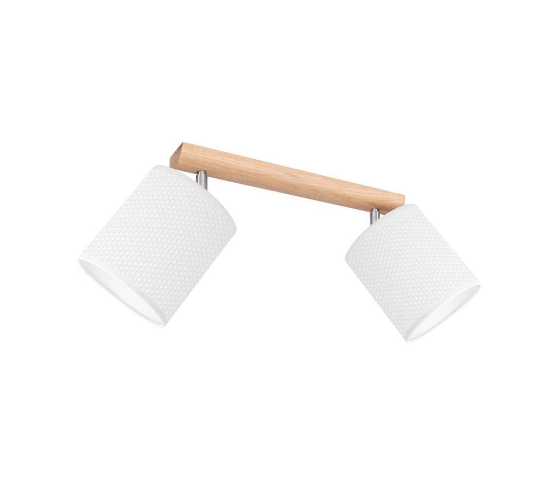 Spot-Light 2027400411549 - Oświetlenie punktowe BENITA 2xE27/25W/230V dąb