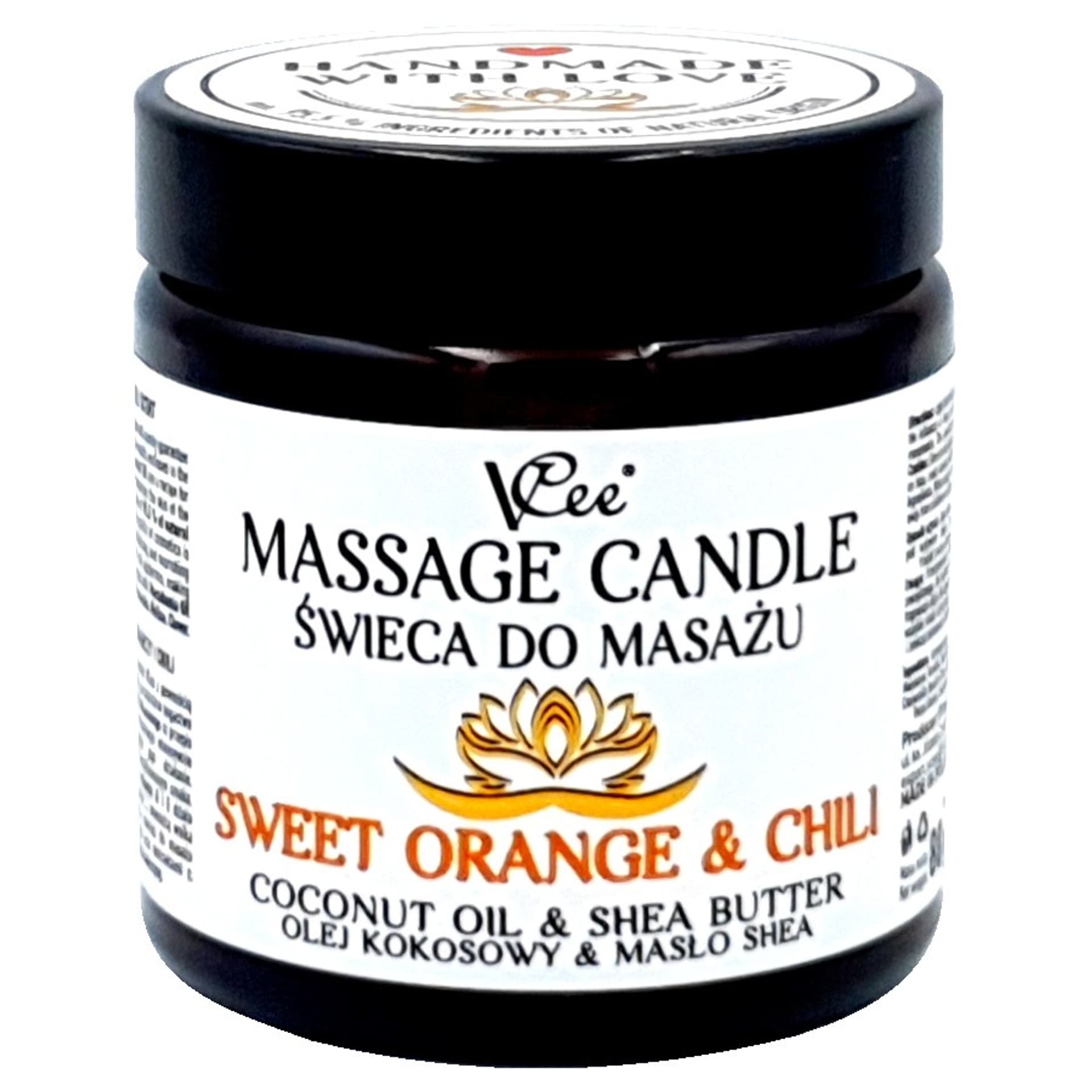 VCEE Świeca do masażu SWEET ORANGE & CHILLI 80g