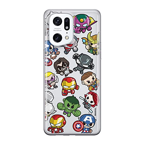 ERT GROUP etui na telefon Oppo FIND X5 PRO, case oryginalny i oficjalnie licencjonowany przez Marvel, wzór Avengers 024, optymalnie dopasowane, plecki z TPU częściowo przeźroczyste