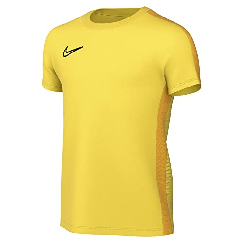 Nike Krótki rękaw Soccer Top Y Nk Df Acd23 Top Ss, Tour Yellow/University Gold/Black, DR1343-719, XL