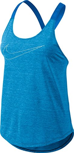 Nike ELASTIKA Keyhole Tank VNR tanktops, niebieski, L