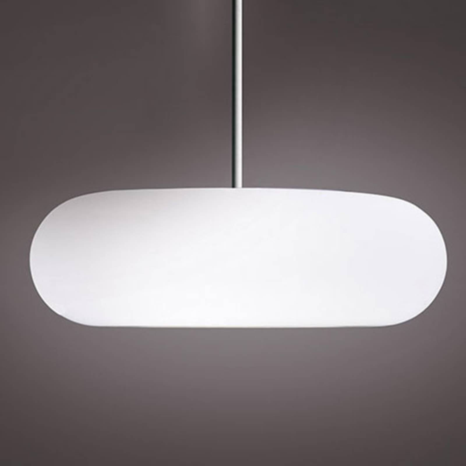 Artemide Lampa wisząca designerska Itka, możliwość ściemniania, biały / opal, salon / jadalnia, szkło, nowoczesny