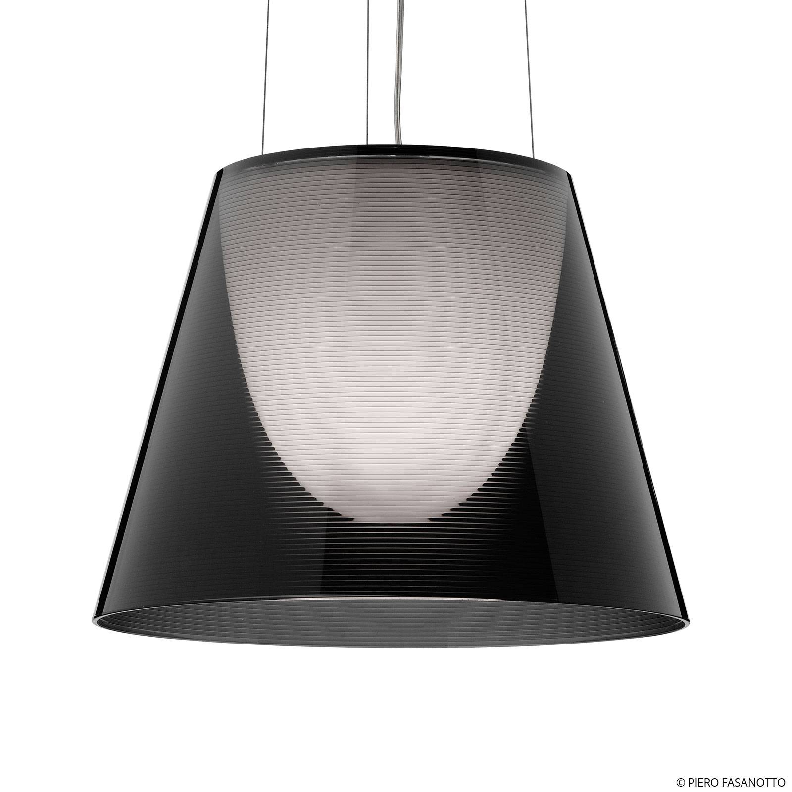 FLOS Lampa wisząca designerska KTribe, możliwość ściemniania, aluminiowy / szary / cynkowy, salon / jadalnia, tworzywo sztuczne, design