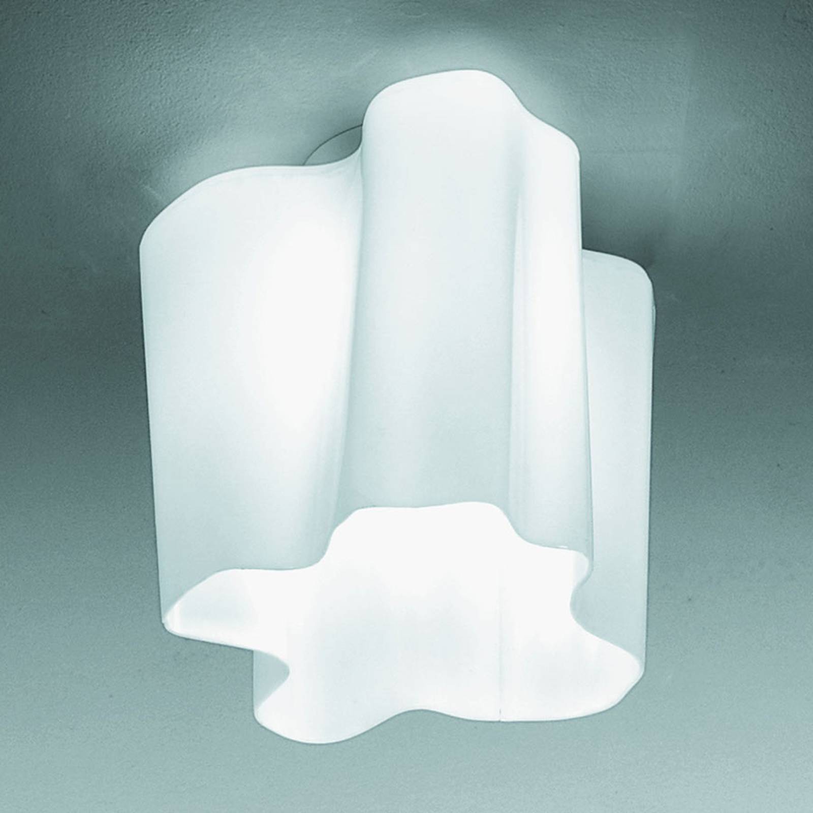 Artemide Lampa sufitowa designerska Logico, możliwość ściemniania, biały / opal, salon / jadalnia, szkło, design