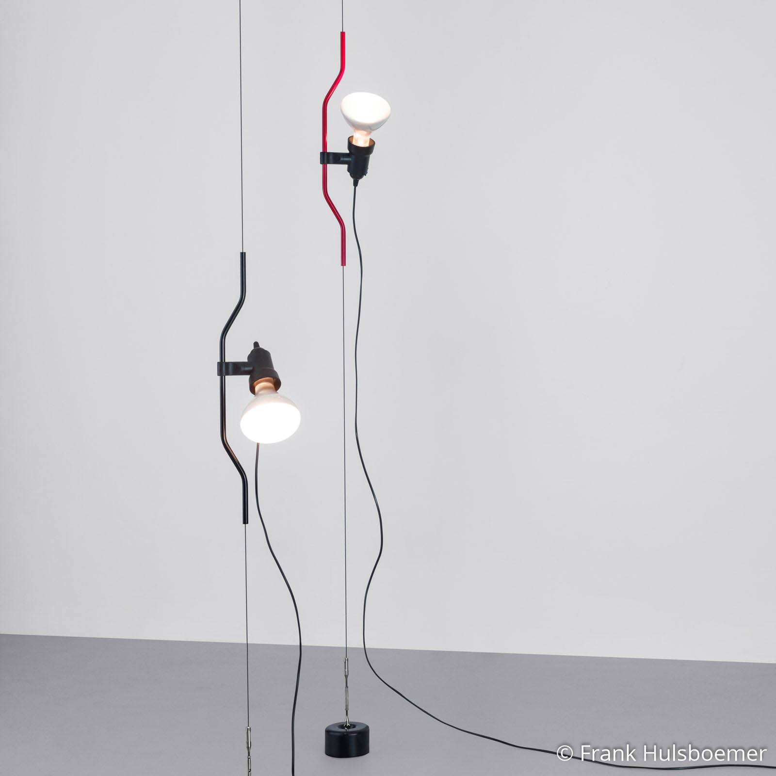 FLOS Lampa wisząca designerska PARENTESI, czarny, salon / jadalnia, metal, design