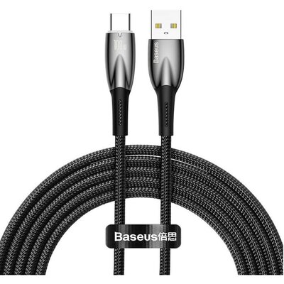 Baseus Glimmer Series kabel do szybkiego ładowania USB-A - USB-C 100W 480Mb/s 2m czarny