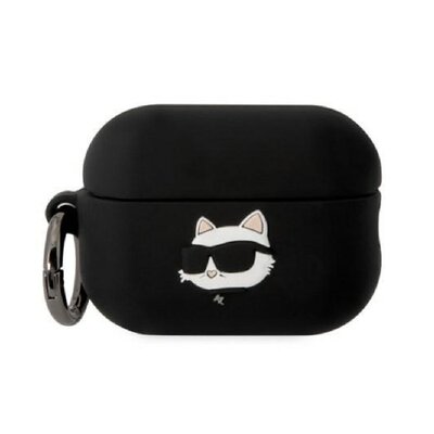 Karl Lagerfeld etui do Airpods Pro 2 KLAP2RUNCHK czarne 3D Silicone NFT Karl