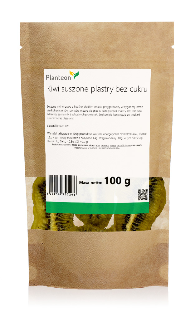 Kiwi suszone plastry bez cukru. 100g
