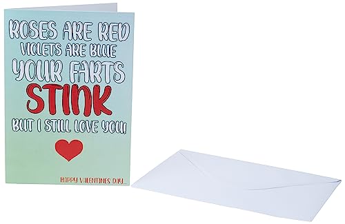 Śmieszne karty Roses Are Red Violets Are Blue karta walentynkowa żart śmiech zabawa nowość SP25